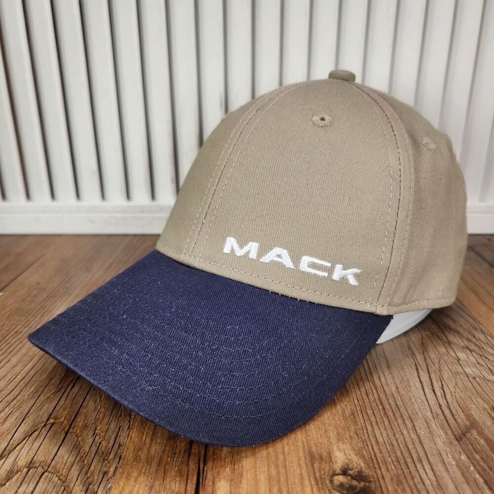 Mack Trucks Bruckner's Truck & Equipment Strapback Hat Cap Brown Canvas Mechanic